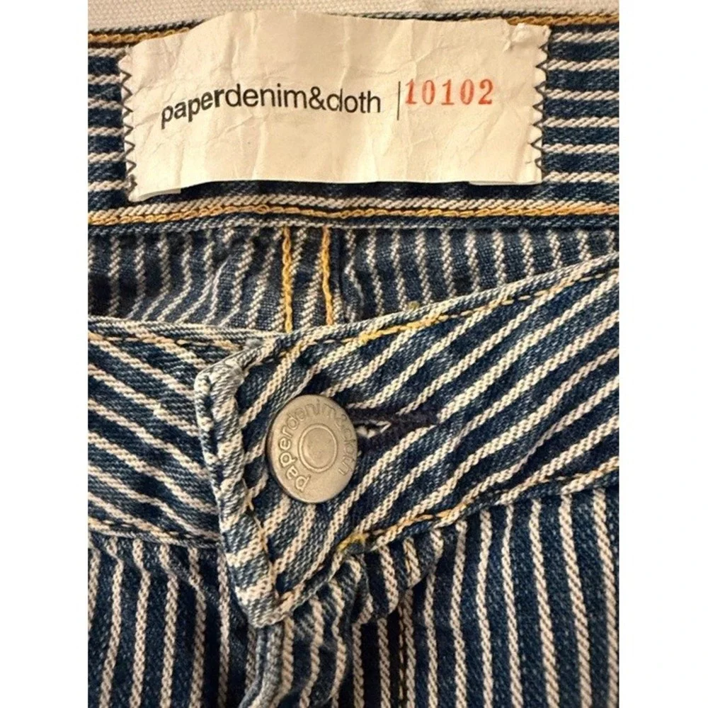 Paperdenim&cloth Southern Pacific Hickory Stripe Jeans Blue White 2-MOD-RS 32x33